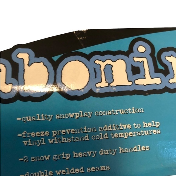 GoSports 2007 Abominable 1 Person Snow or Water Tube With Handles 39” Deflated - Picture 2 of 4